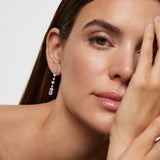 Pendientes Marella de Aguamarinas y Diamantes en Oro Blanco de 18 Kt