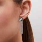 Margaret Diamond Earrings in 18k White Gold