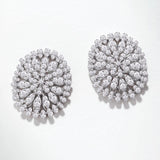 Brincos de diamante Nala em ouro branco 18K