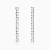 Regina Diamond Earrings in 18k White Gold
