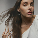 Pendientes Rita de Diamantes en Oro Blanco de 18 kt