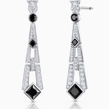 Pendientes Rita de Diamantes en Oro Blanco de 18 kt