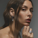 Pendientes Tamara de Diamantes en Oro Blanco de 18 kt