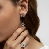 Pendientes Tamara de Diamantes en Oro Blanco de 18 kt
