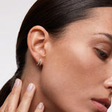 Pendientes Twin Diamonds en Oro Blanco de 18 Kt