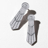 Pendientes Veronica de Diamantes en Oro Blanco de 18 kt