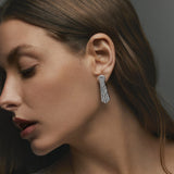 Pendientes Veronica de Diamantes en Oro Blanco de 18 kt
