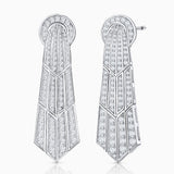 Pendientes Veronica de Diamantes en Oro Blanco de 18 kt