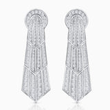 Pendientes Veronica de Diamantes en Oro Blanco de 18 kt