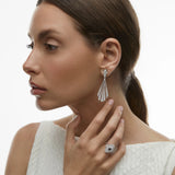 Pendientes Vivien de Diamantes en Oro Blanco de 18 kt