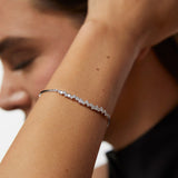 Pulsera Luz de Luna de Diamantes en Oro Blanco de 18 Kt