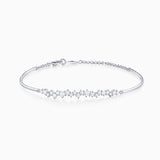 Pulsera Luz de Luna de Diamantes en Oro Blanco de 18 Kt