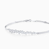 Pulsera Luz de Luna de Diamantes en Oro Blanco de 18 Kt
