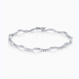Sirène Diamond Bracelet in 18k White Gold