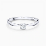 Solitario Always de Diamante 0,20 Cts. en Oro Blanco de 18 Kt