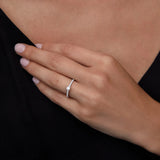 Solitario Odette de Diamantes 0,40 Cts. en Oro Blanco de 18 Kt