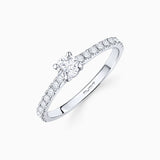 Solitario Odette de Diamantes 0,60 Cts. en Oro Blanco de 18 Kt
