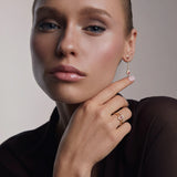 Art Deco Cleo Ruby and Diamond Ring in 18k Yellow Gold