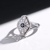 Sortija Aura de Diamantes en Oro Blanco de 18 kt