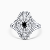 Sortija Aura de Diamantes en Oro Blanco de 18 kt