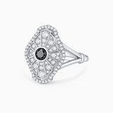 Sortija Aura de Diamantes en Oro Blanco de 18 kt