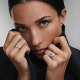 Anel de diamante Ariadne Heart em ouro branco 18K