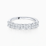 Anel de jardim com diamantes em ouro branco 18 K