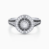 Sortija Greta de Diamantes en Oro Blanco de 18 Kt
