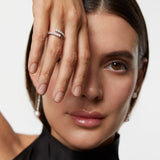Jenna Diamond Ring in 18k White Gold