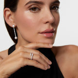 Jenna Diamond Ring in 18k White Gold
