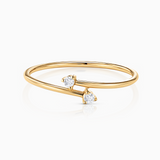 Anel Juno de Diamantes em Ouro Amarelo de 18 Kt