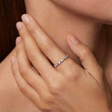 Sortija Marion de Diamantes en Oro Blanco de 18 Kt