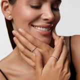 Sortija Marion de Diamantes en Oro Blanco de 18 Kt