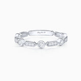 Sortija Marion de Diamantes en Oro Blanco de 18 Kt