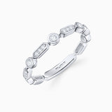 Sortija Marion de Diamantes en Oro Blanco de 18 Kt