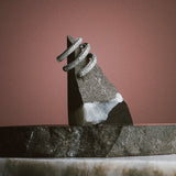 Anel de diamante Tourbillon em ouro branco 18 K