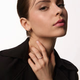 Sortija Vega de Diamantes en Oro Blanco de 18 Kt