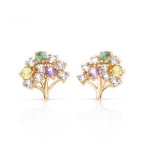 pendientes arbol vida minzi oro amarillo 18 kt 